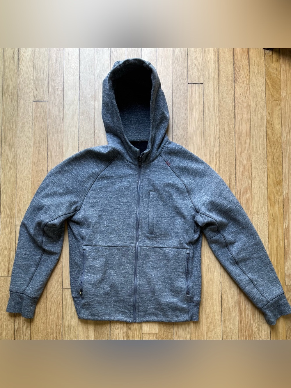Lululemon Gray Full-Zip Hooded Sweatshirt